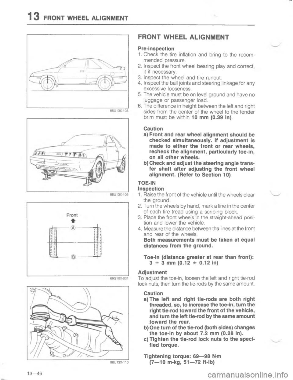 MAZDA MX-6 1988  Workshop Manual H E<E
 


;

H
G
A		&
C

<
		
!/


#
&


1
%





;

H

G

:


2
	
#







1

#5
%
4 