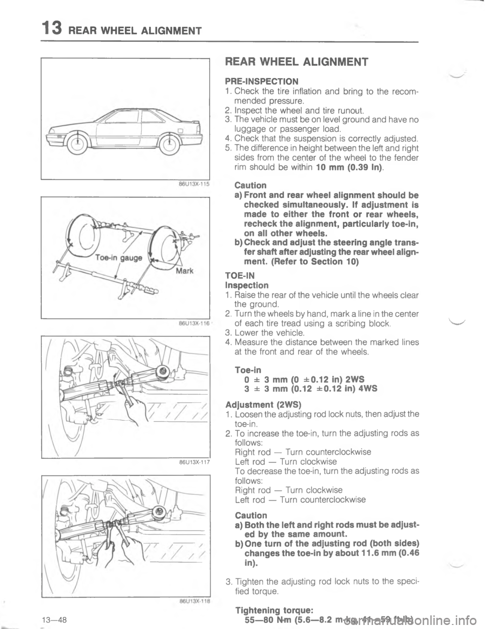 MAZDA MX-6 1988  Workshop Manual 	.44
 


;
H

G
C
		
/


#
&


15
%
&




;

H
G


=
2
	


;

4
.
#

4
.


"
1
#

H

7 