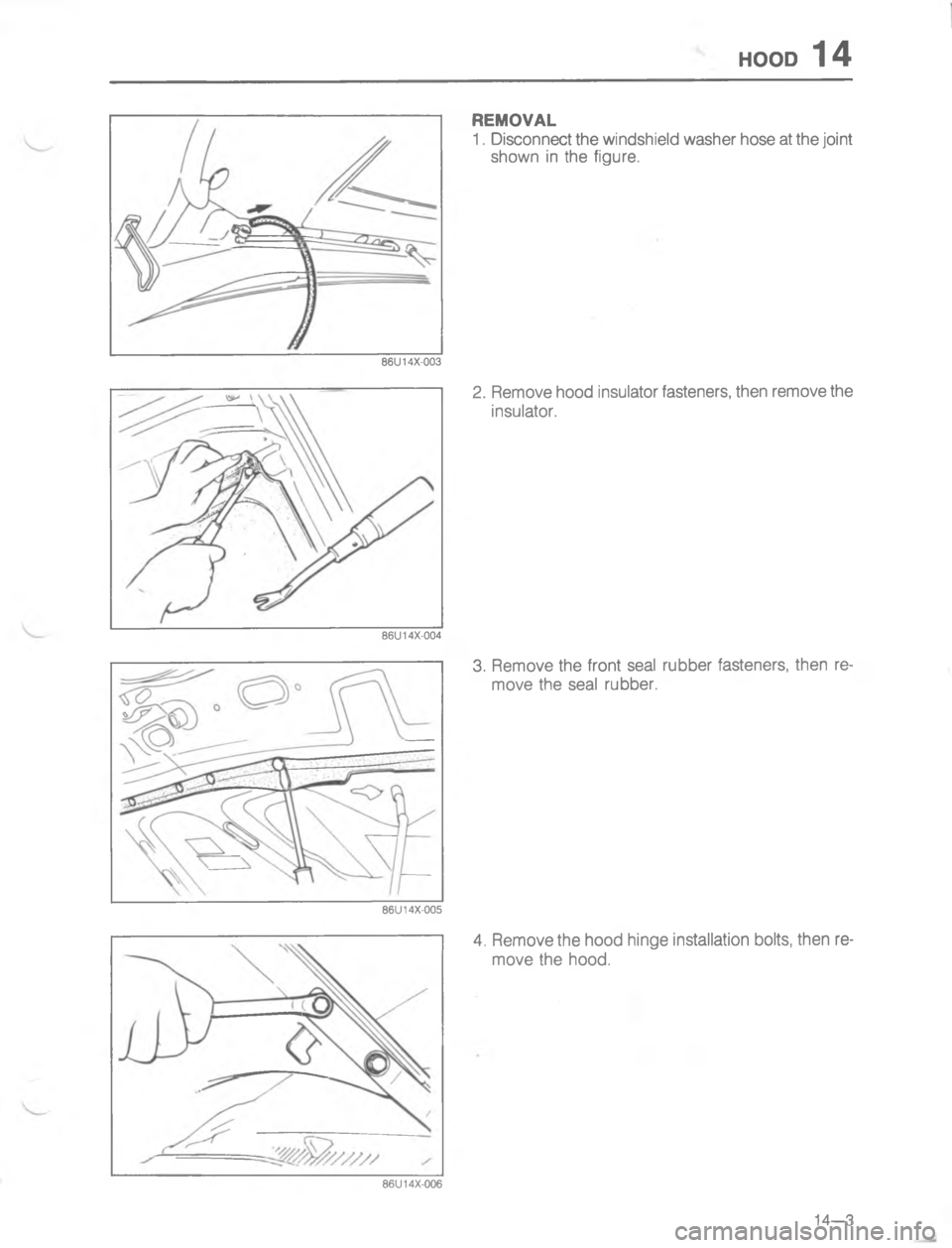MAZDA MX-6 1988  Workshop Manual 9//,  GA	0

	

;

 
H

G
& 
