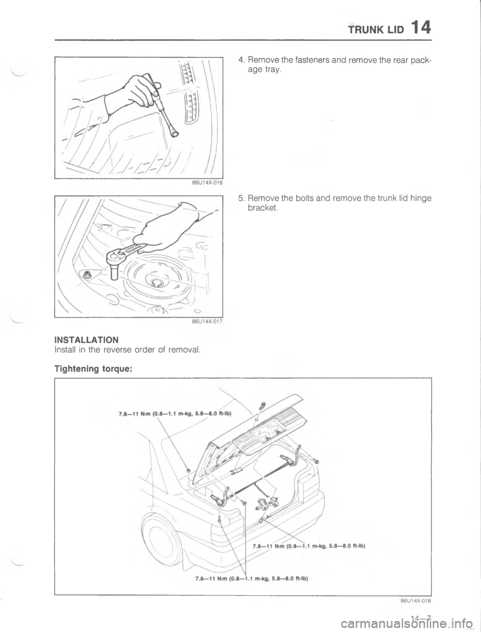 MAZDA MX-6 1988  Workshop Manual #4:)R .,G

C
!

 