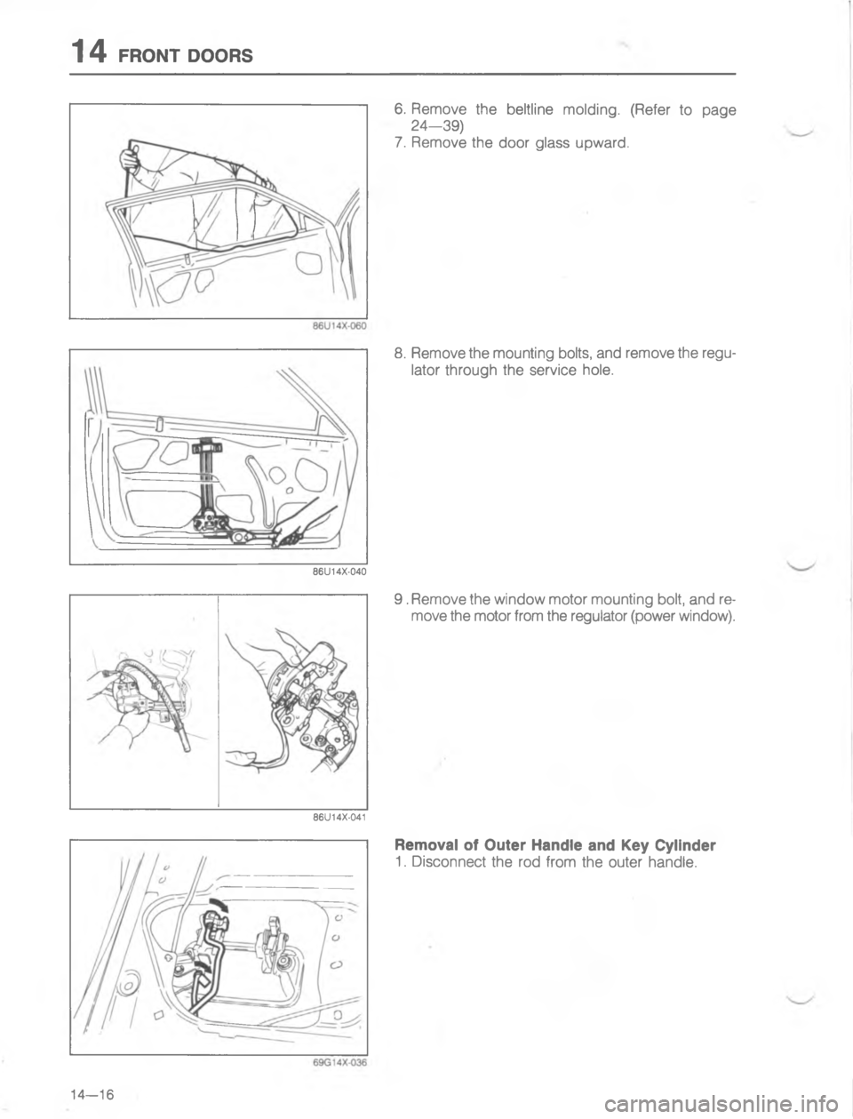 MAZDA MX-6 1988  Workshop Manual GE
<
;
D





 