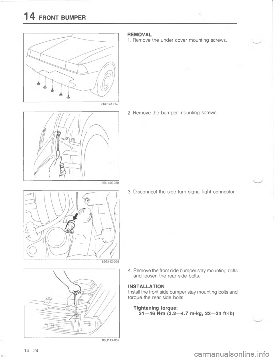MAZDA MX-6 1988  Workshop Manual GEA	

#$
;
H
G





2/<$ 