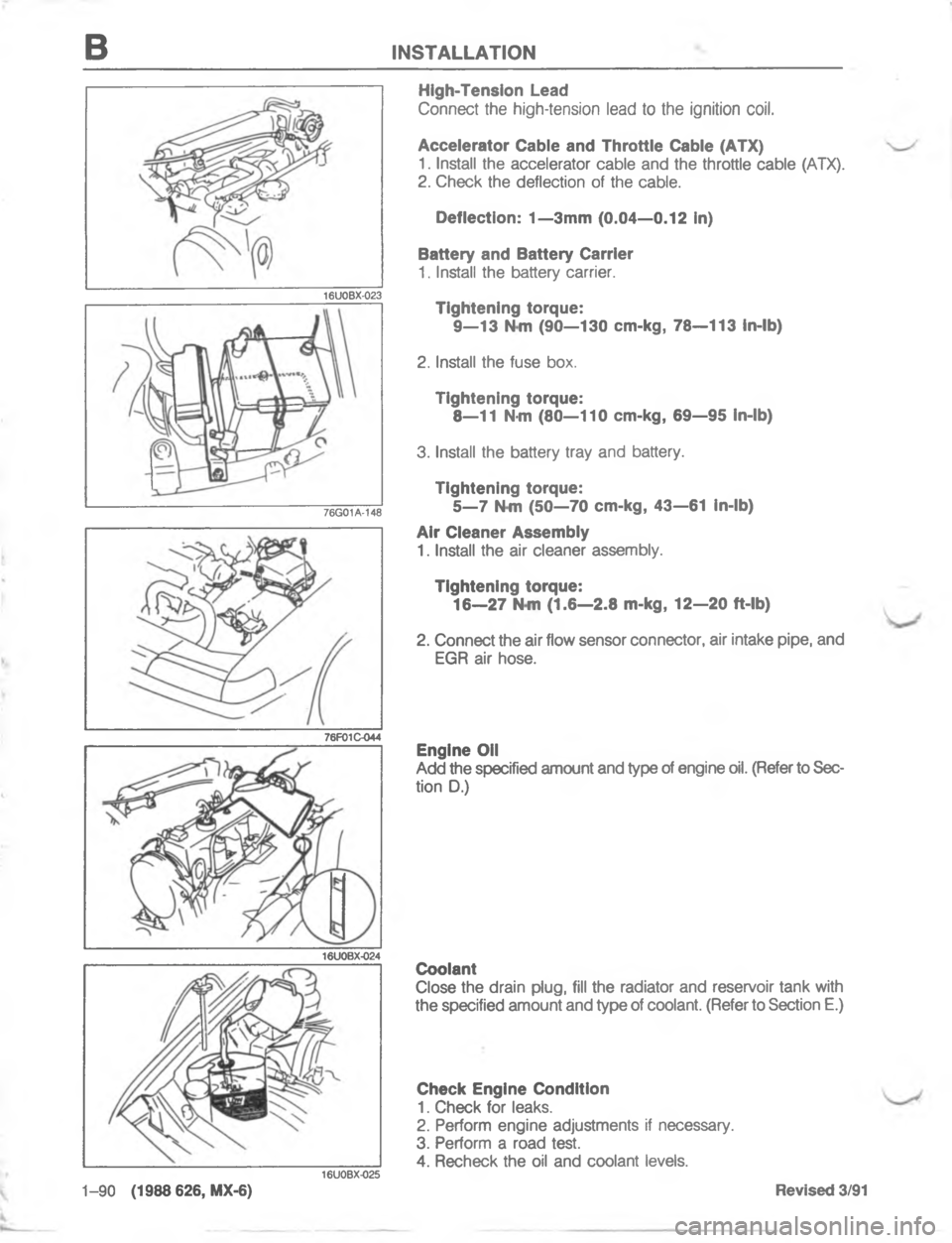 MAZDA MX-6 1988  Workshop Manual /)7#..#/)"(*"2?;/ <:=8>=;C	*4
"
D
\(
	

;

:


;
;

@
H

7
	


/
;
5




\(



;
H
G 