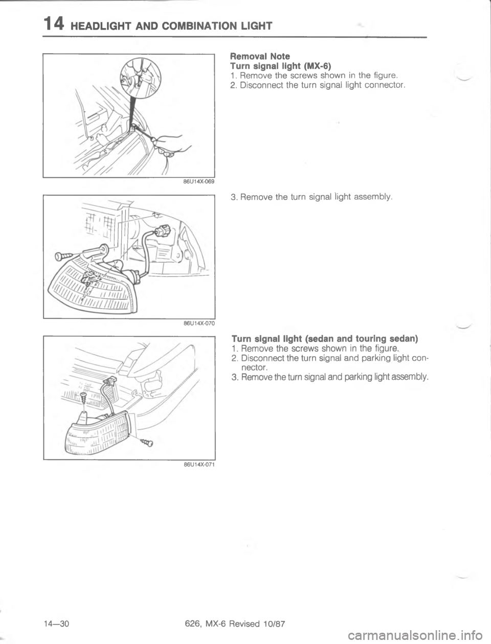 MAZDA MX-6 1988  Workshop Manual G95,.#$


;
H
#


;

H
#$%<;< 