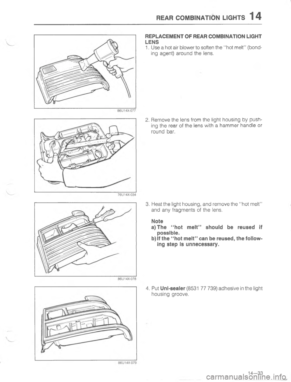 MAZDA MX-6 1988  Workshop Manual 454 (/8)#/) .@9#7
0


;


H




1

G=2
 