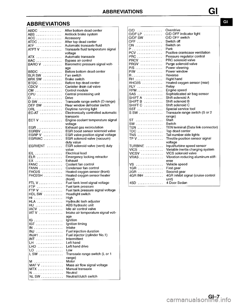 MAZDA PROTEGE 1996  Workshop Manual 