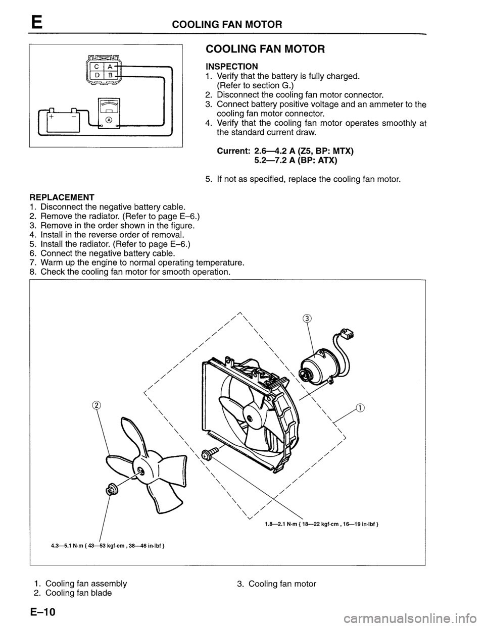MAZDA PROTEGE 1996  Workshop Manual 