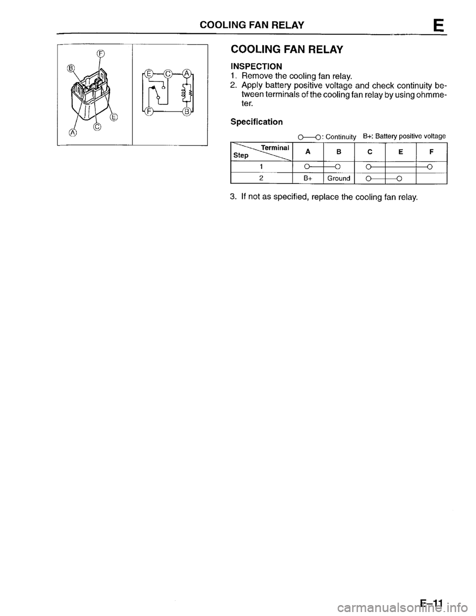 MAZDA PROTEGE 1996  Workshop Manual 