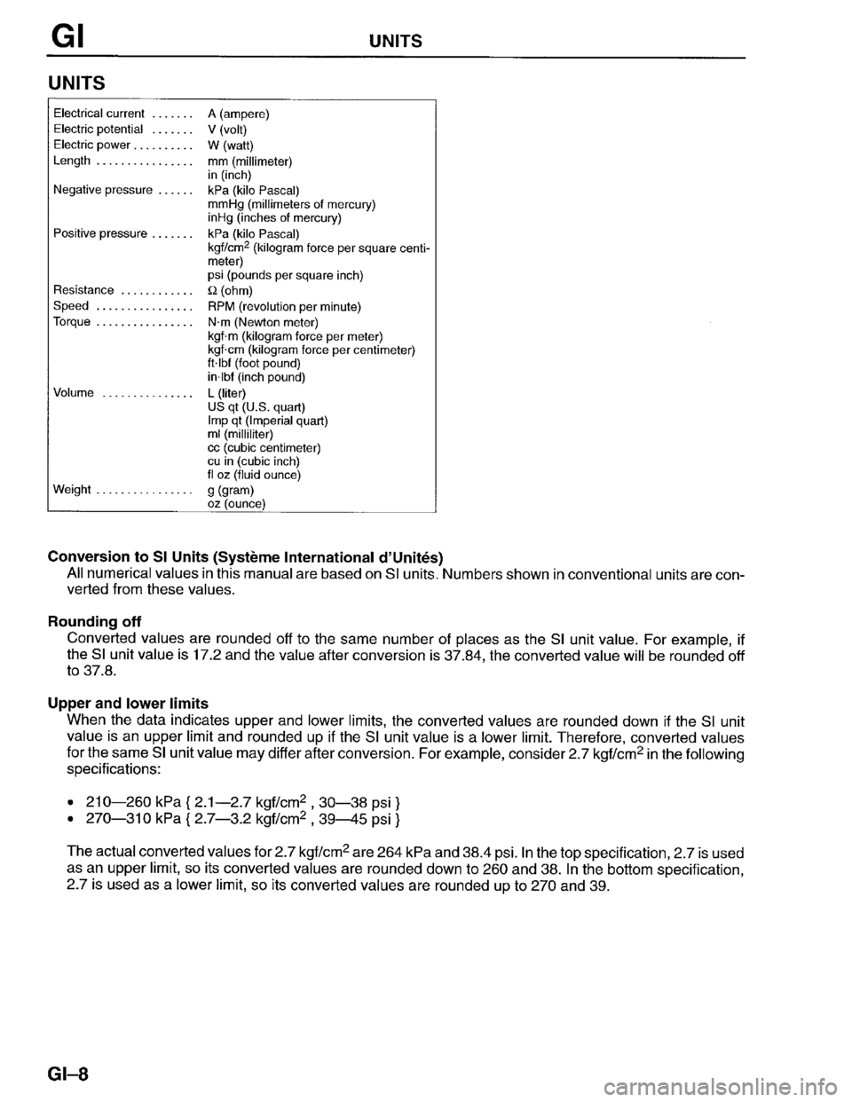 MAZDA PROTEGE 1996  Workshop Manual 