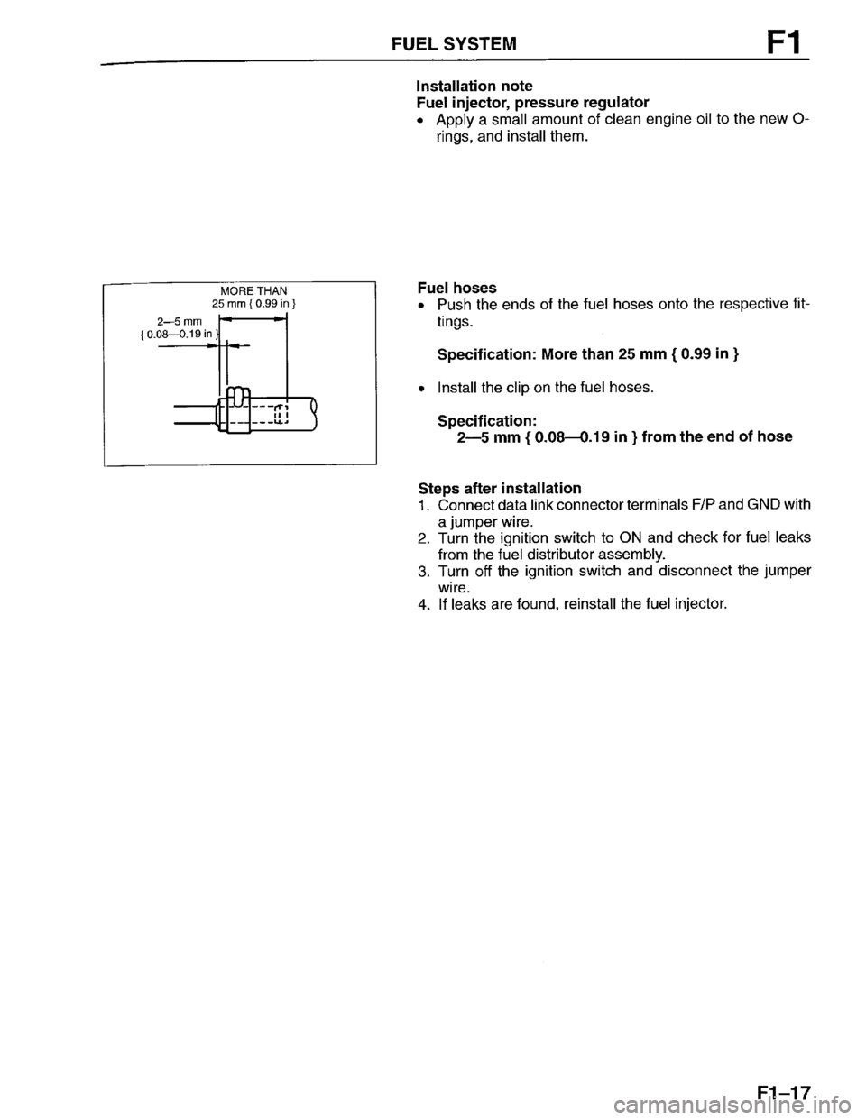 MAZDA PROTEGE 1996  Workshop Manual 