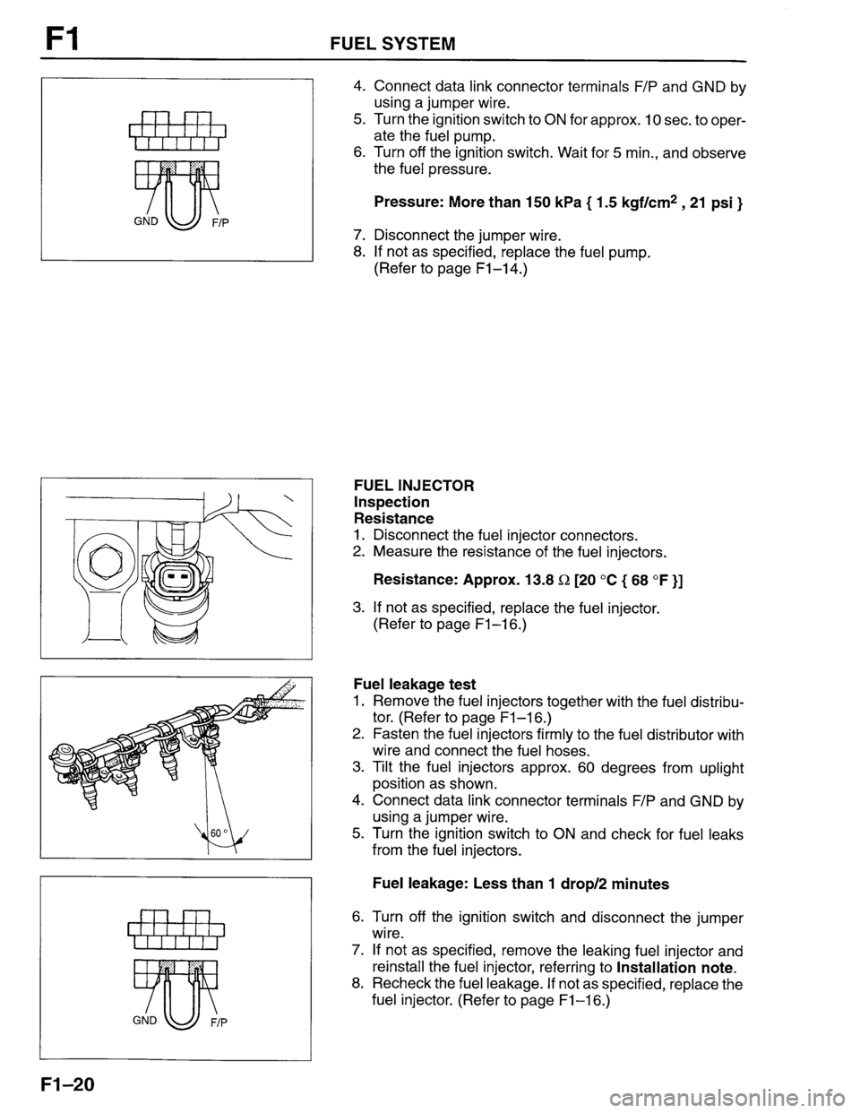 MAZDA PROTEGE 1996  Workshop Manual 