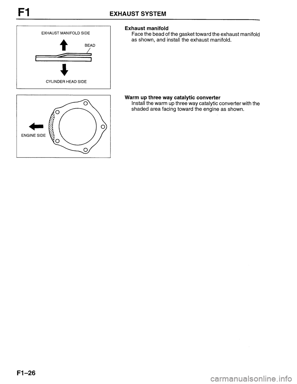 MAZDA PROTEGE 1996  Workshop Manual 