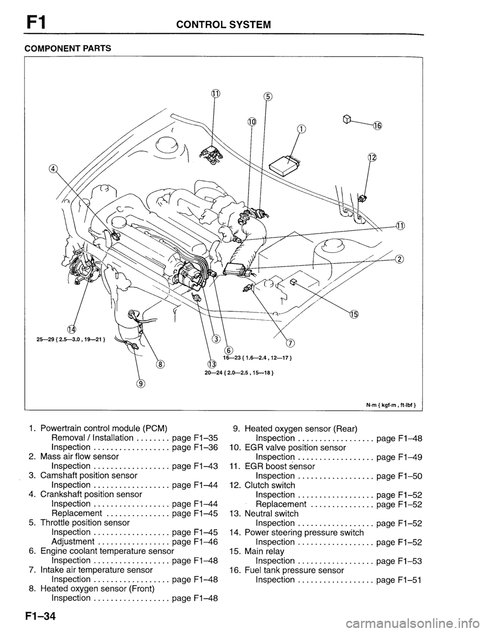 MAZDA PROTEGE 1996  Workshop Manual 