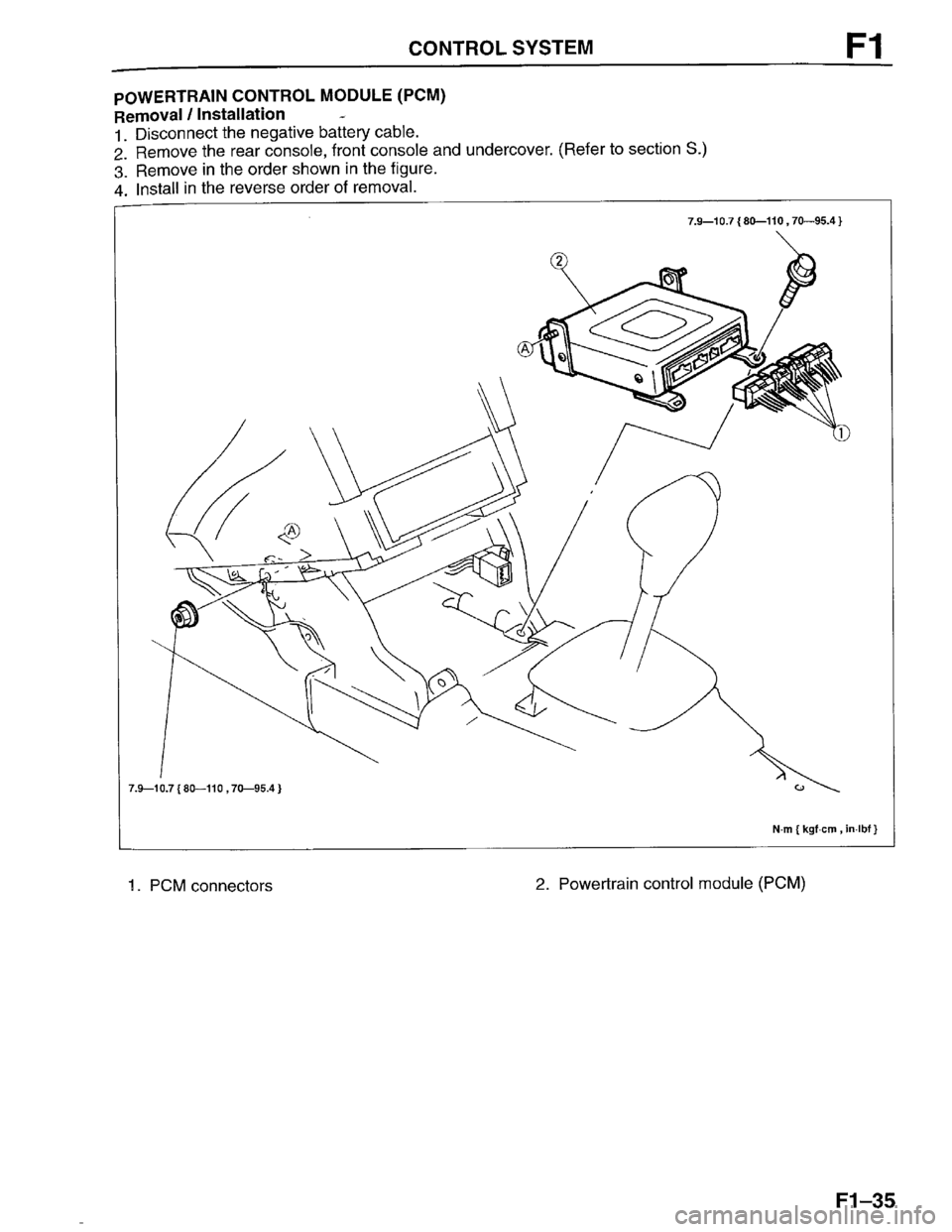 MAZDA PROTEGE 1996  Workshop Manual 