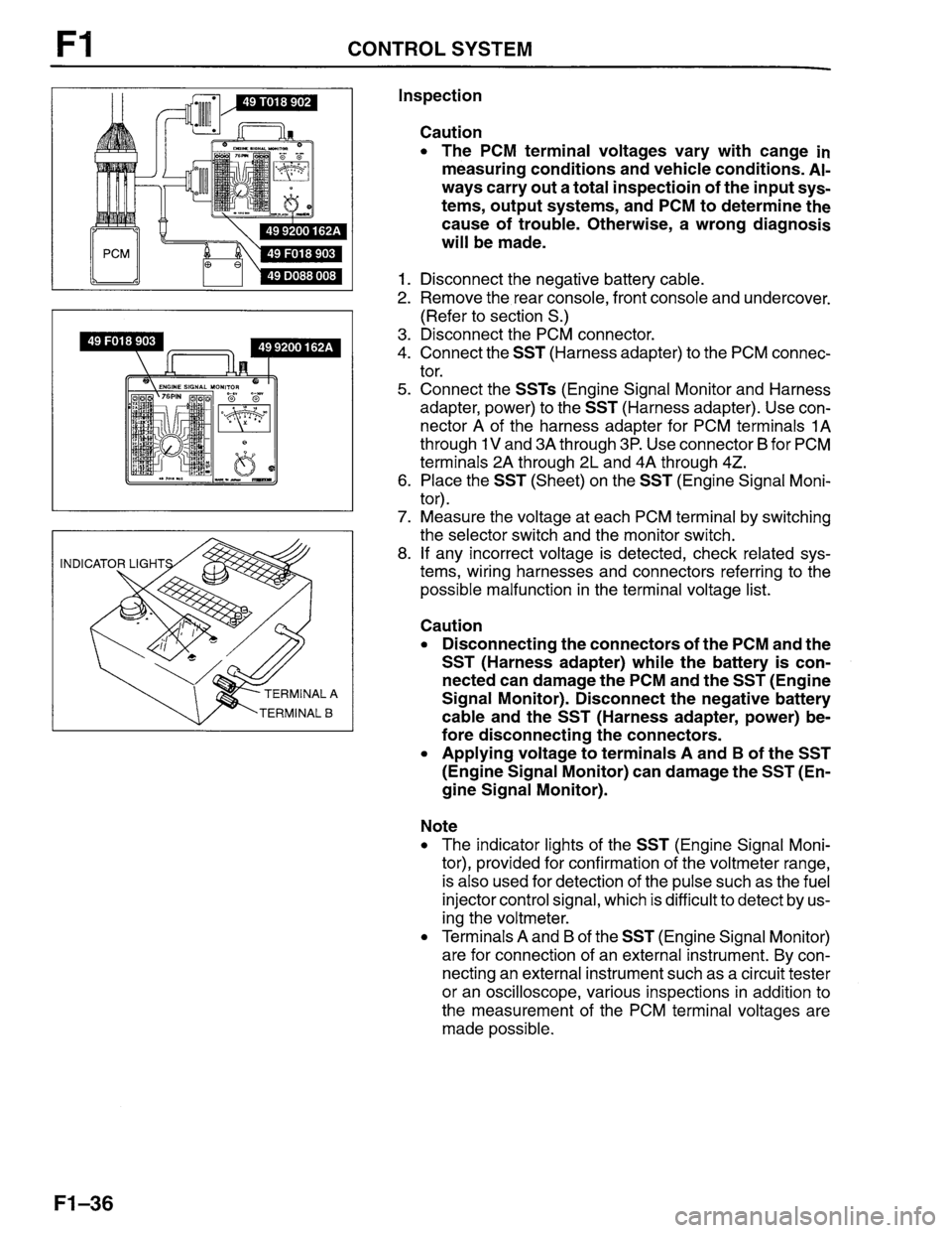 MAZDA PROTEGE 1996  Workshop Manual 