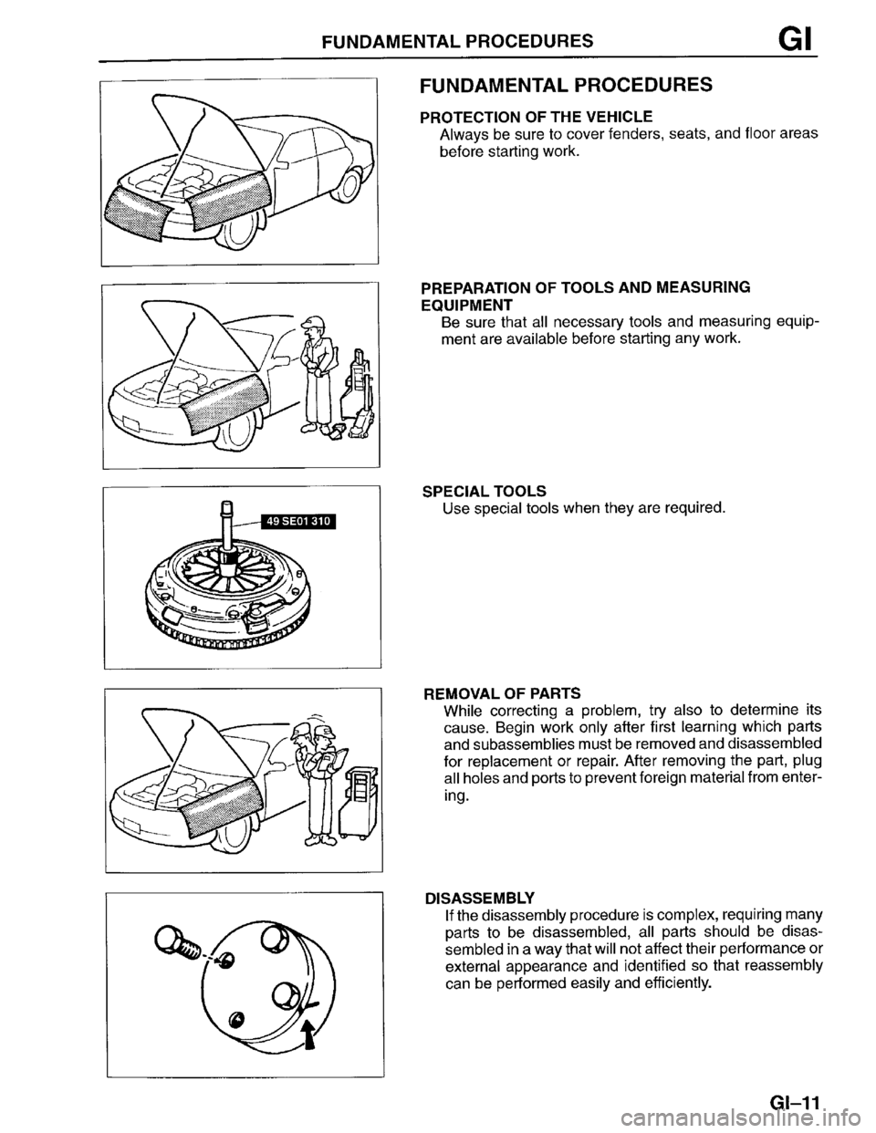 MAZDA PROTEGE 1996  Workshop Manual 
