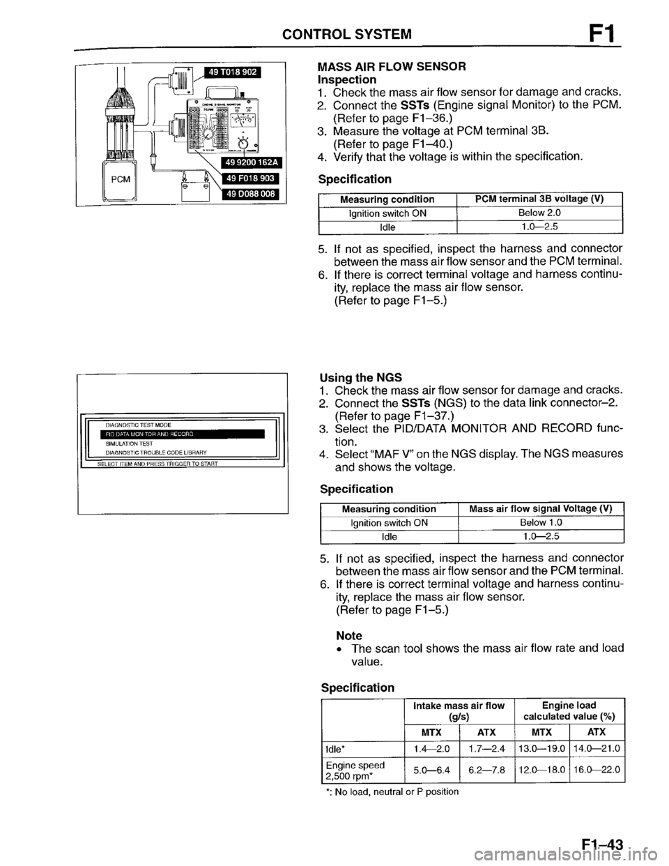 MAZDA PROTEGE 1996  Workshop Manual 
