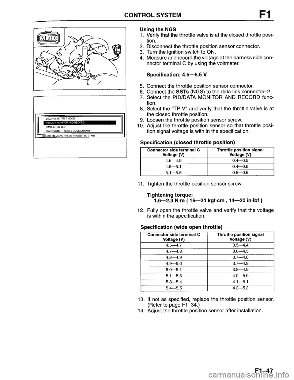 MAZDA PROTEGE 1996  Workshop Manual 