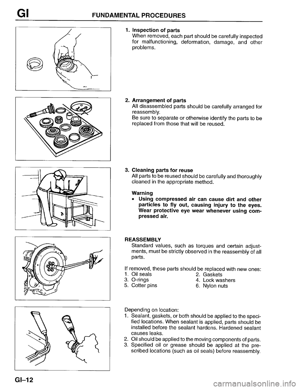 MAZDA PROTEGE 1996  Workshop Manual 