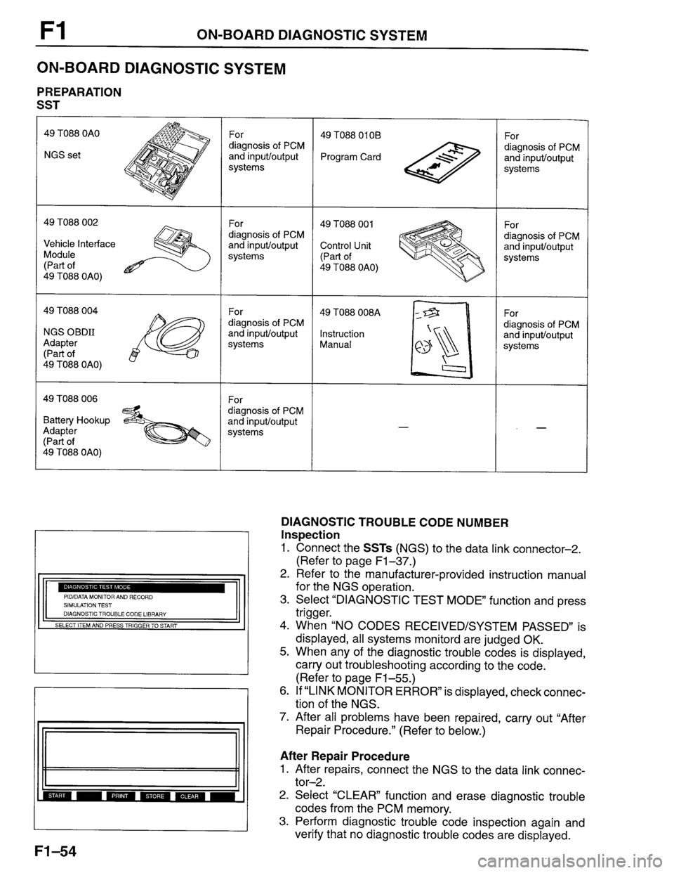 MAZDA PROTEGE 1996  Workshop Manual 