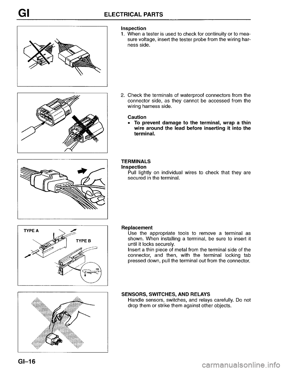 MAZDA PROTEGE 1996  Workshop Manual 
