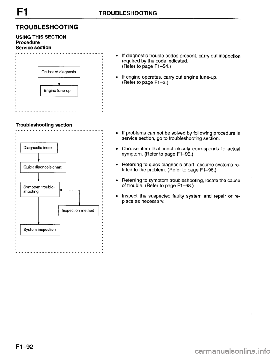 MAZDA PROTEGE 1996  Workshop Manual 