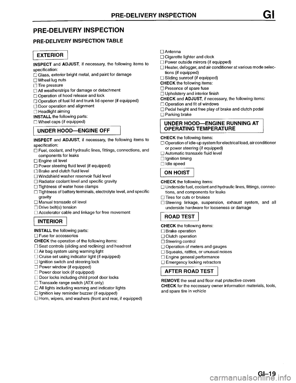 MAZDA PROTEGE 1996  Workshop Manual 