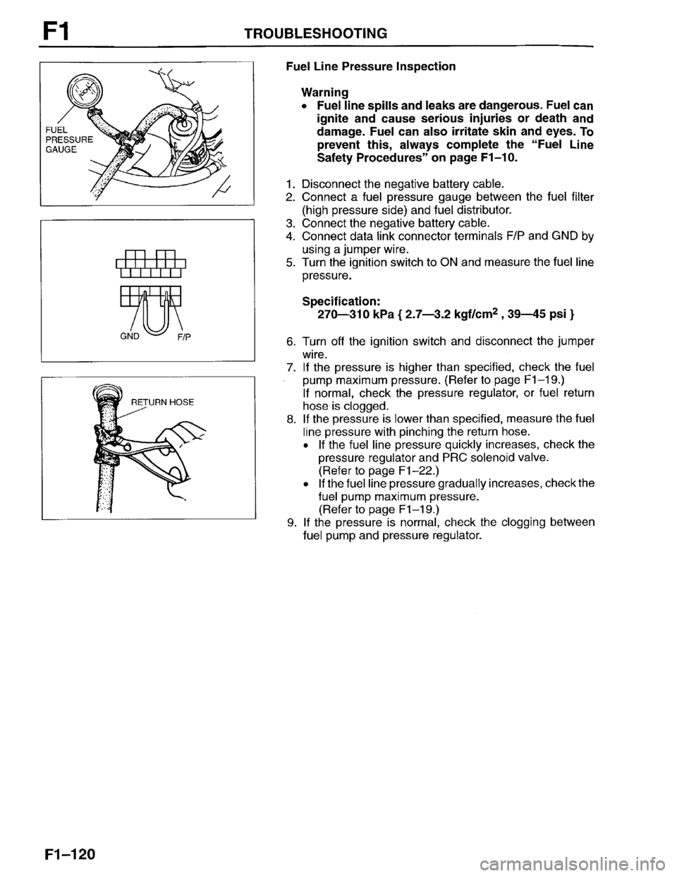 MAZDA PROTEGE 1996  Workshop Manual 