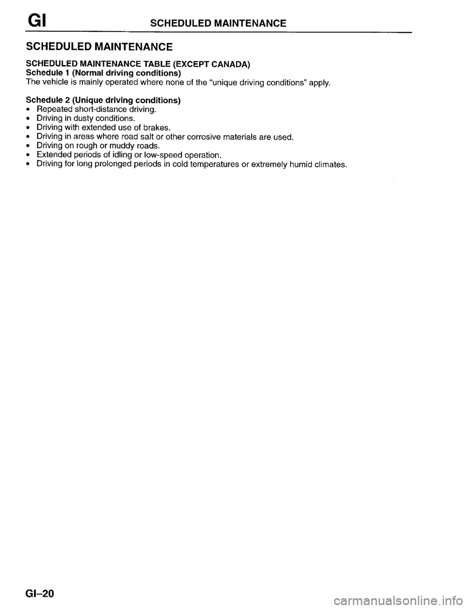 MAZDA PROTEGE 1996  Workshop Manual 