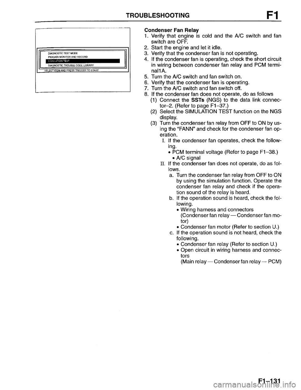 MAZDA PROTEGE 1996  Workshop Manual 