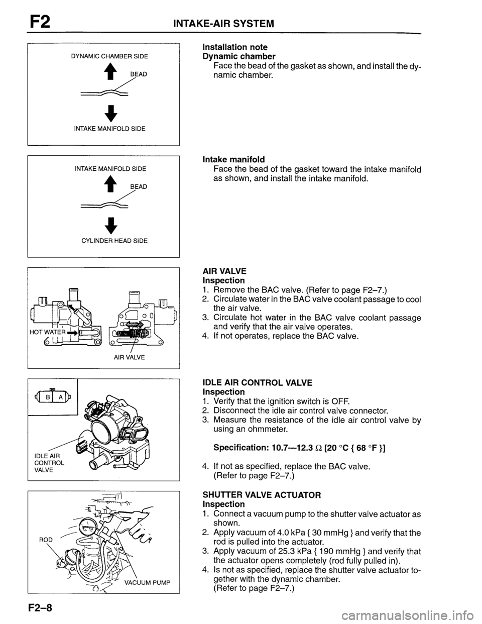 MAZDA PROTEGE 1996  Workshop Manual 