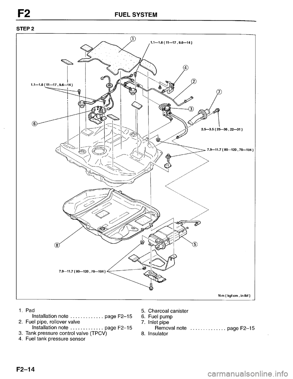 MAZDA PROTEGE 1996  Workshop Manual 