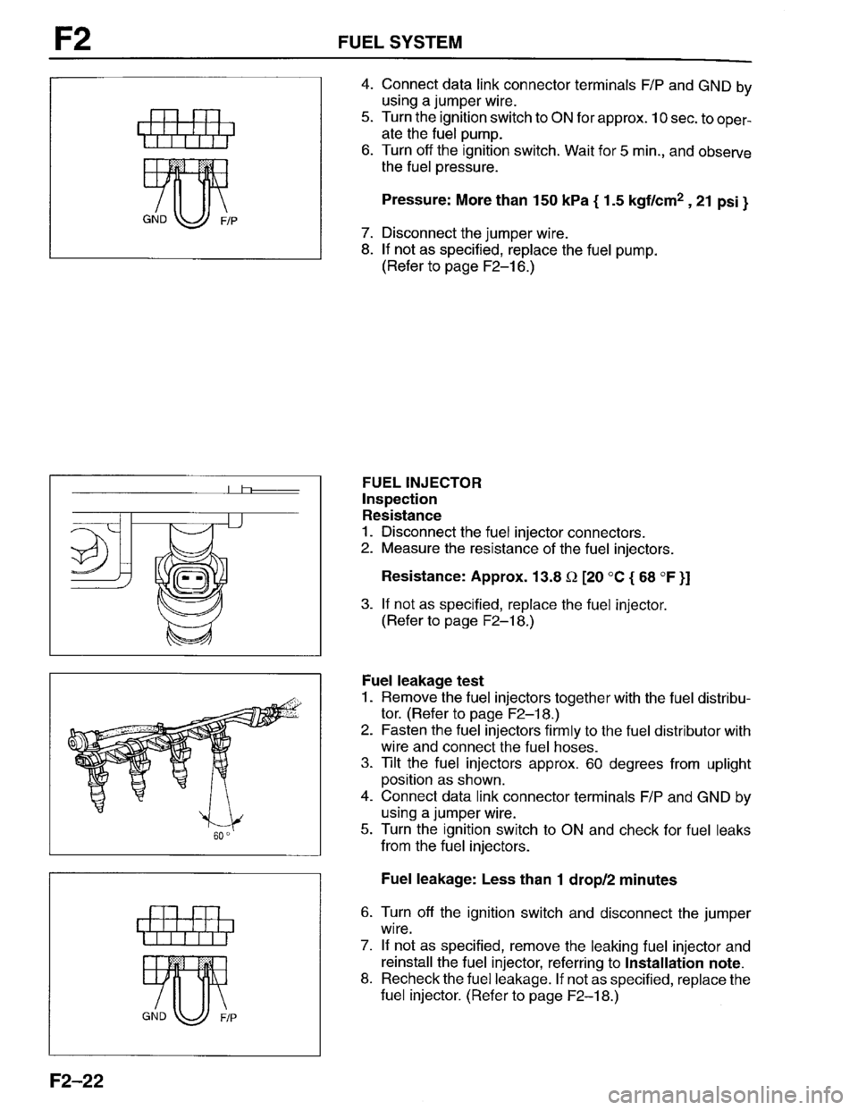 MAZDA PROTEGE 1996  Workshop Manual 