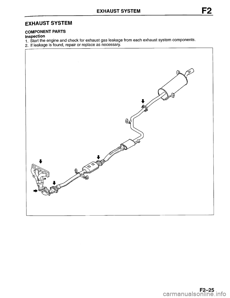 MAZDA PROTEGE 1996  Workshop Manual 