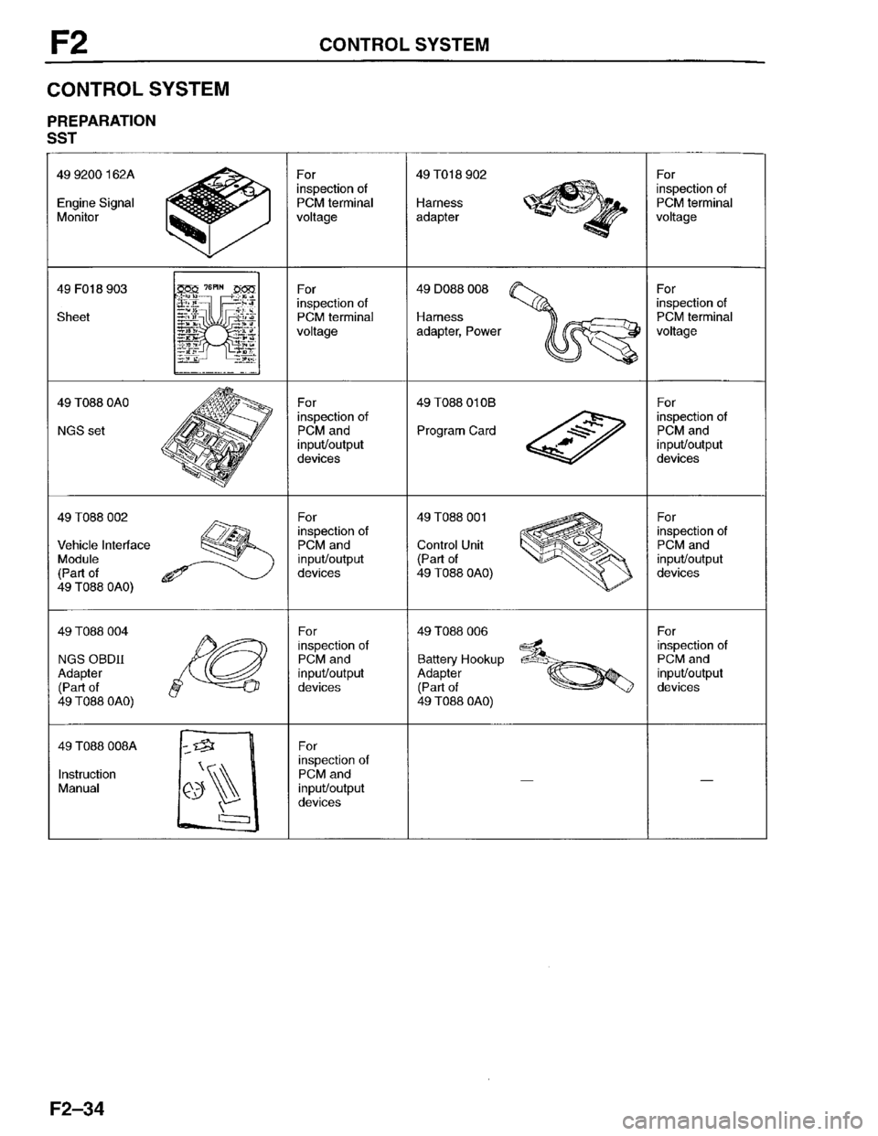 MAZDA PROTEGE 1996  Workshop Manual 