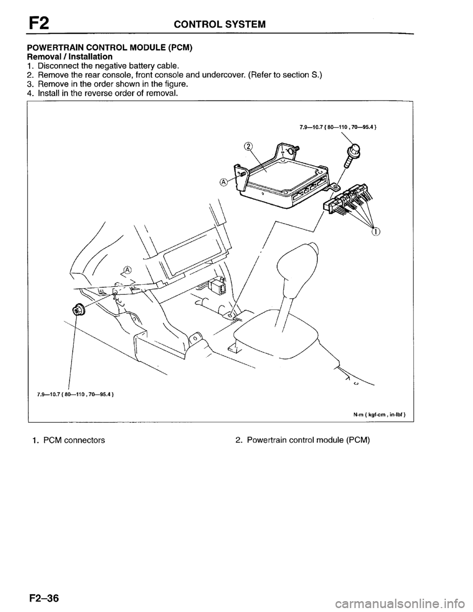 MAZDA PROTEGE 1996  Workshop Manual 