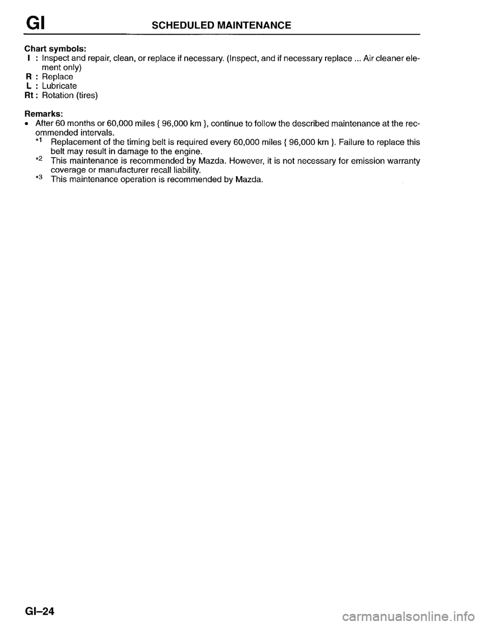 MAZDA PROTEGE 1996  Workshop Manual 