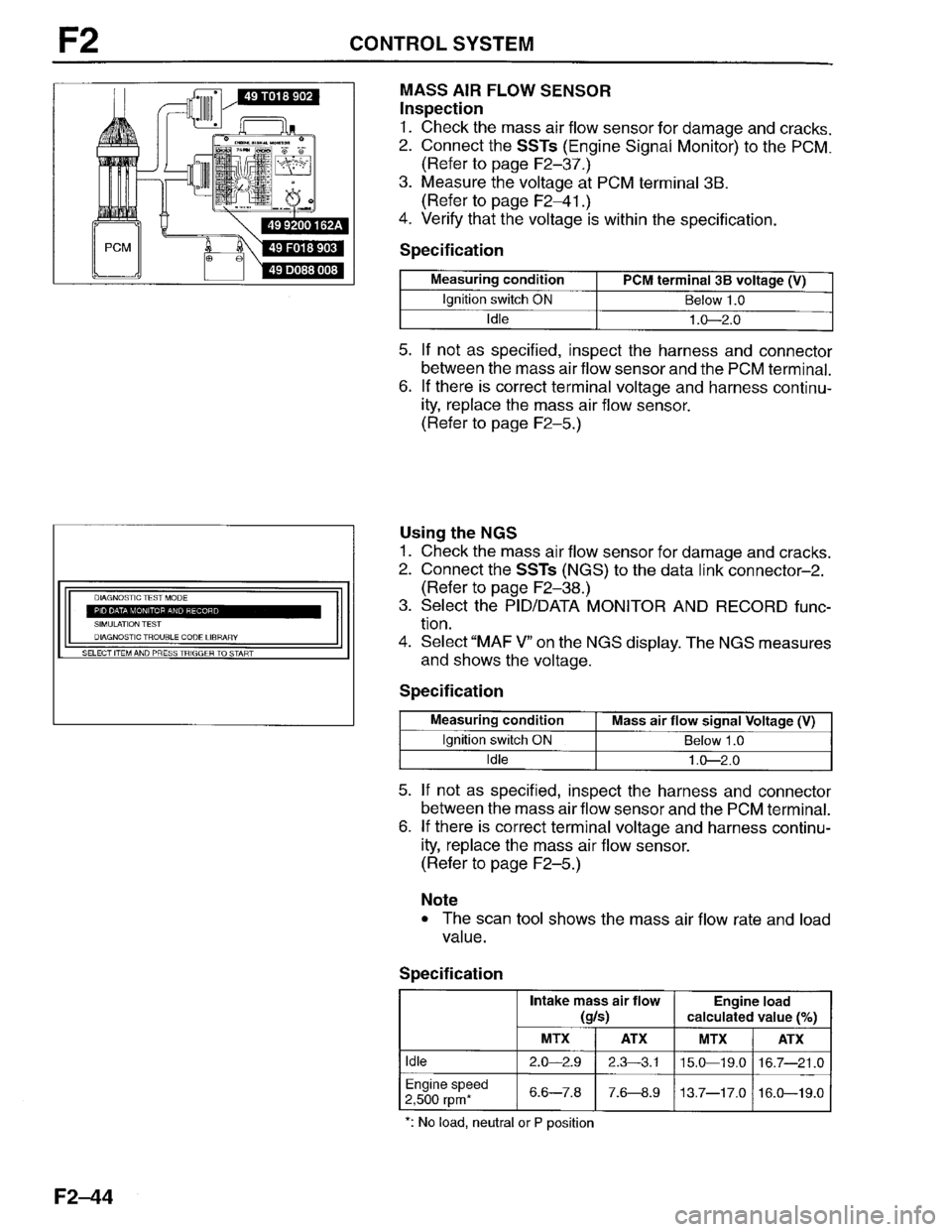 MAZDA PROTEGE 1996  Workshop Manual 