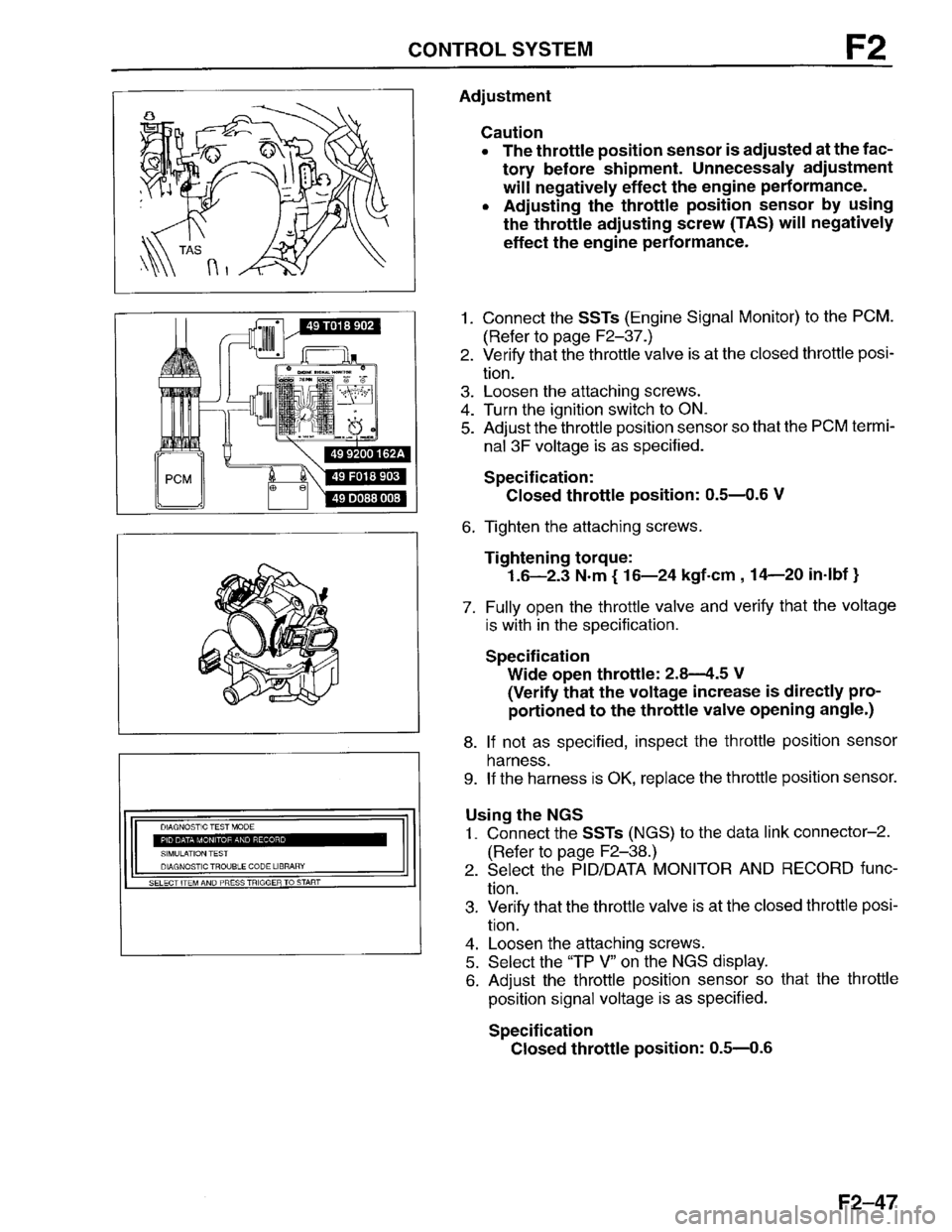 MAZDA PROTEGE 1996  Workshop Manual 