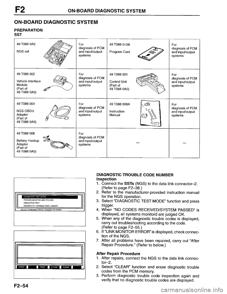 MAZDA PROTEGE 1996  Workshop Manual 