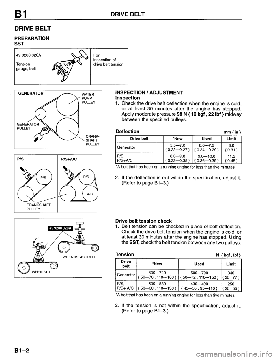 MAZDA PROTEGE 1996  Workshop Manual 