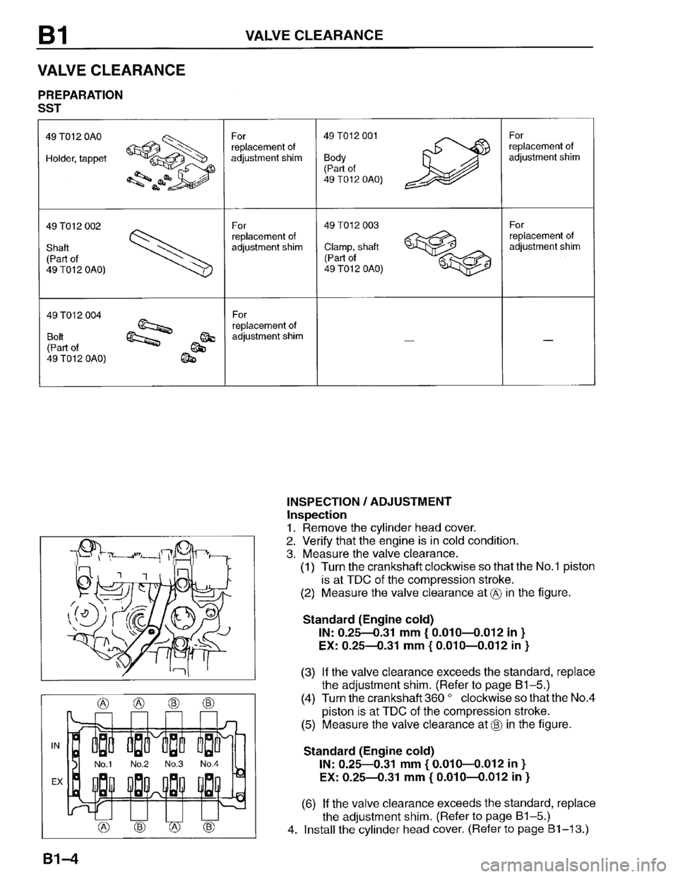 MAZDA PROTEGE 1996  Workshop Manual 