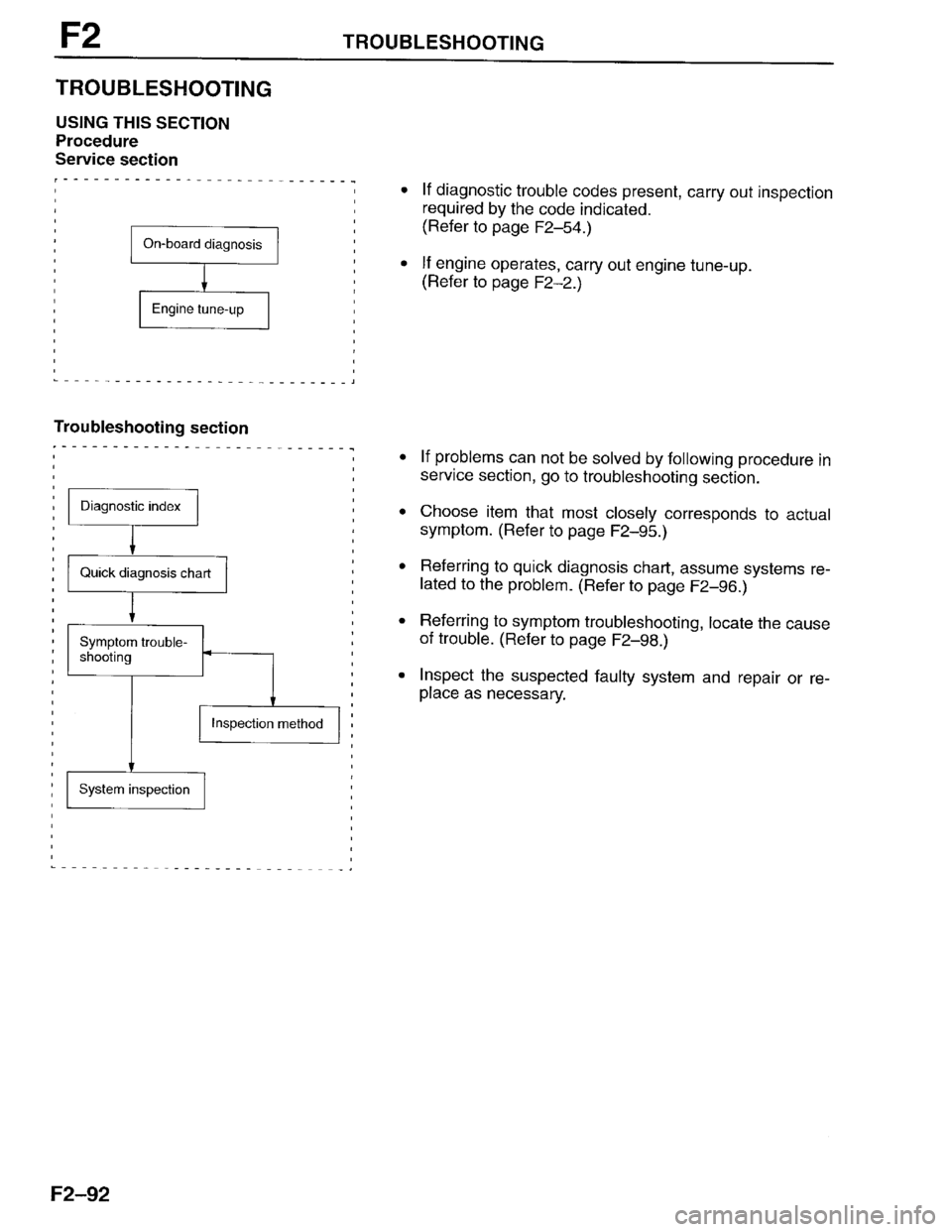 MAZDA PROTEGE 1996  Workshop Manual 