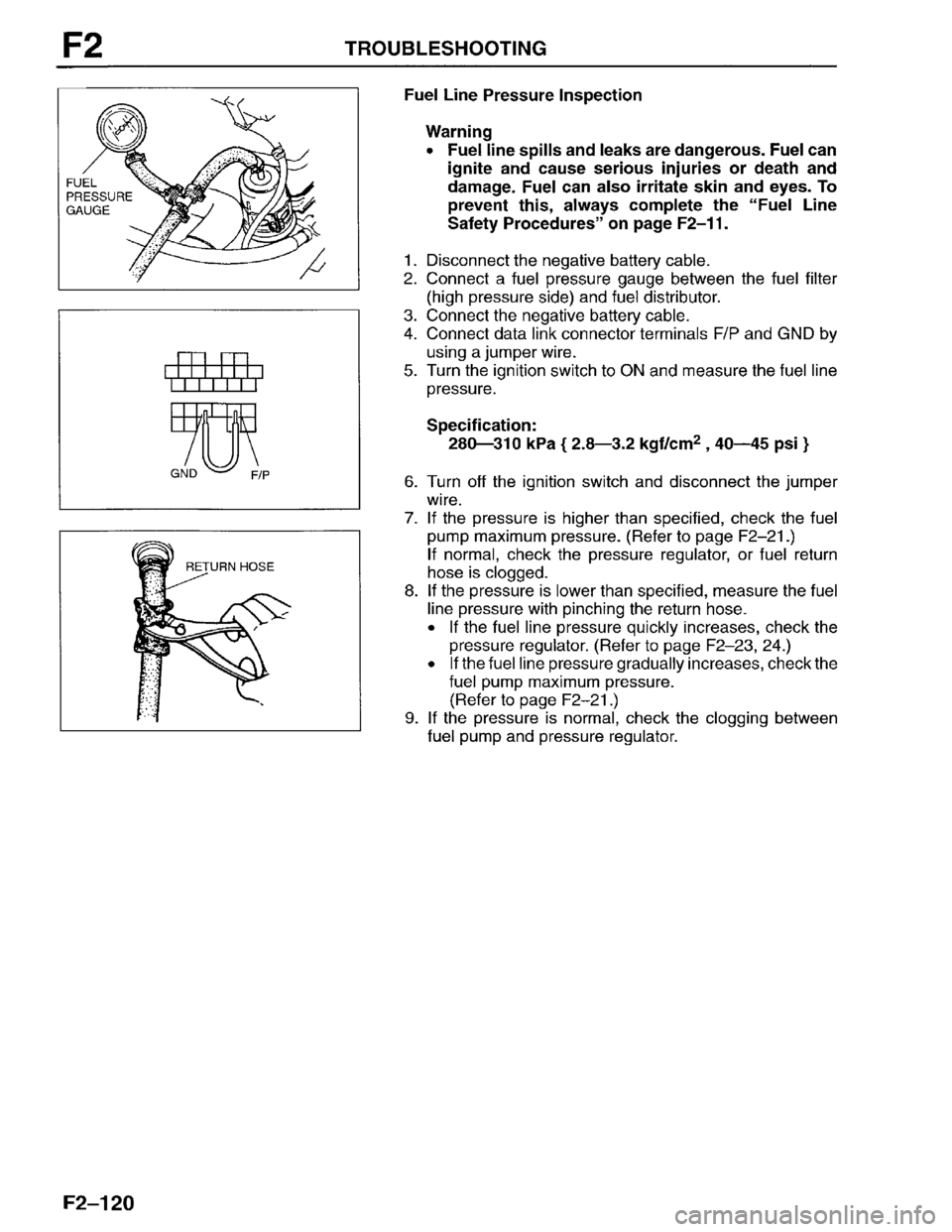MAZDA PROTEGE 1996  Workshop Manual 