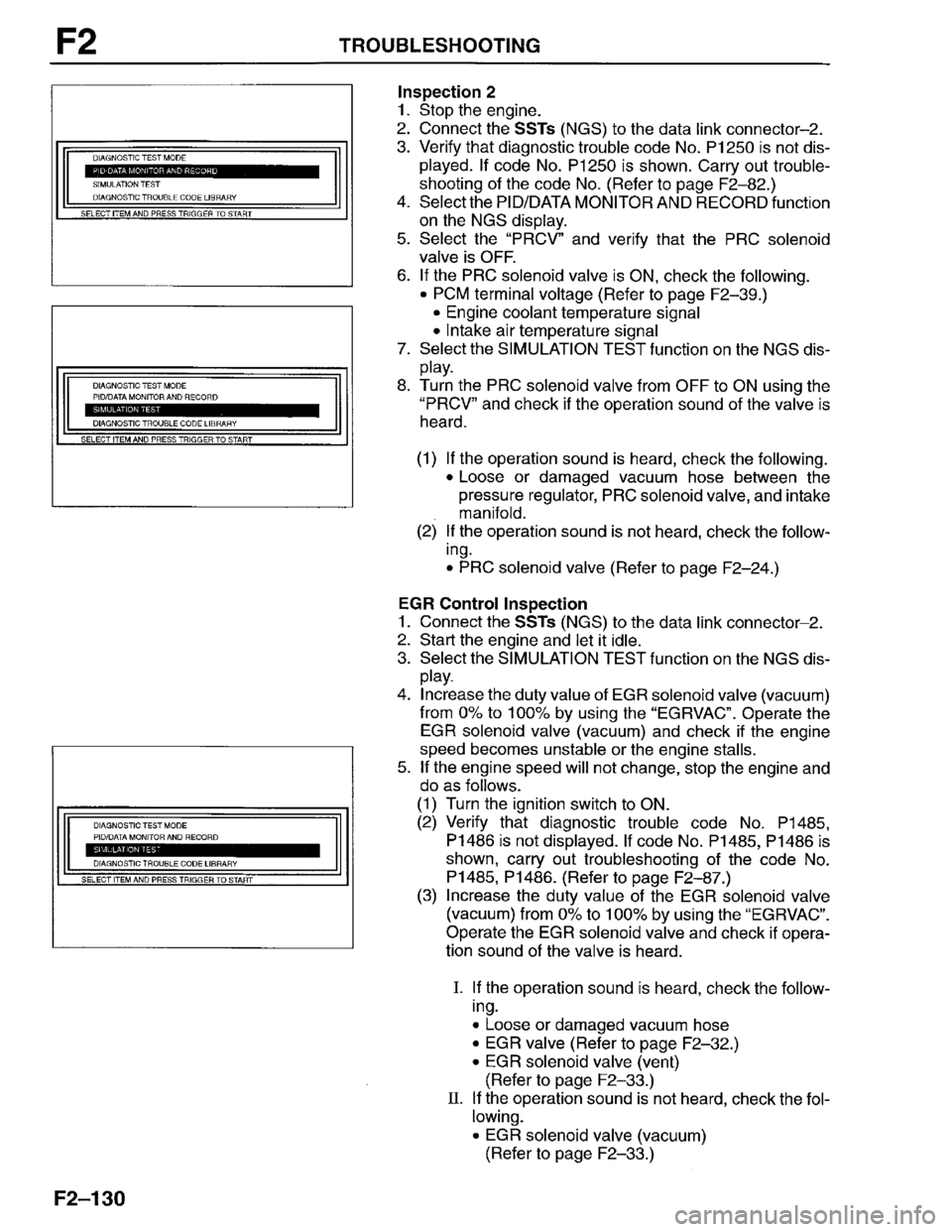 MAZDA PROTEGE 1996  Workshop Manual 