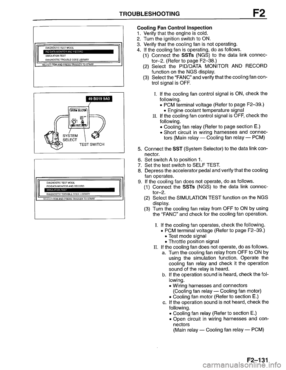 MAZDA PROTEGE 1996  Workshop Manual 