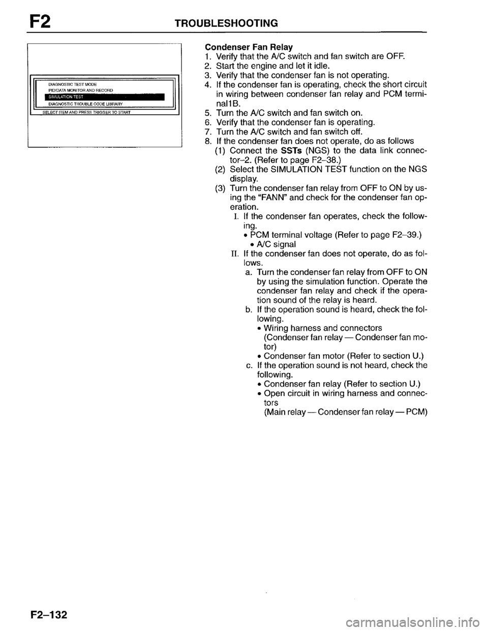 MAZDA PROTEGE 1996  Workshop Manual 