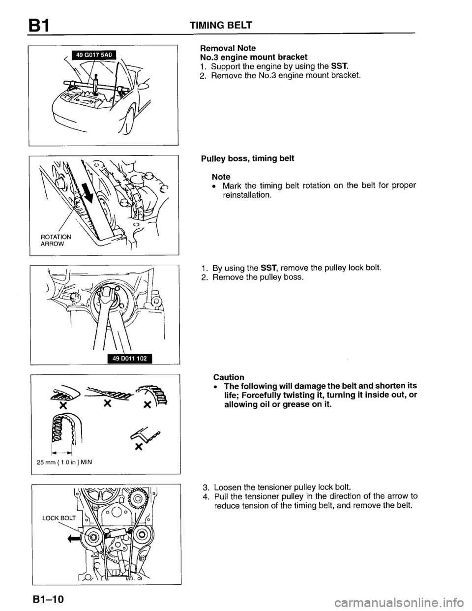 MAZDA PROTEGE 1996  Workshop Manual 