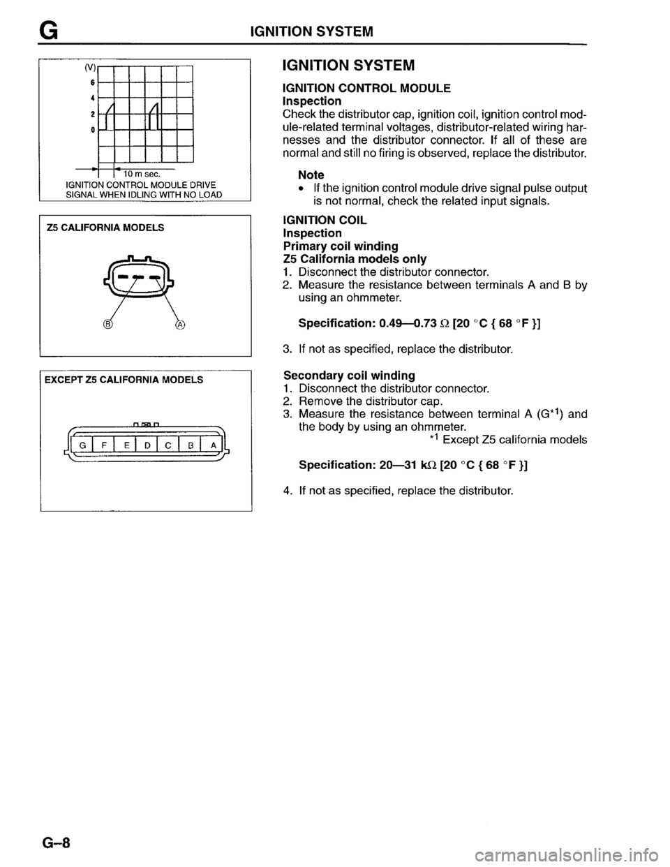 MAZDA PROTEGE 1996  Workshop Manual 