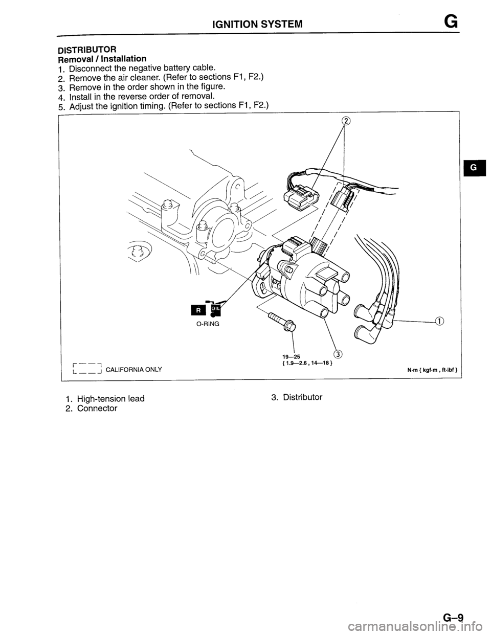MAZDA PROTEGE 1996  Workshop Manual 